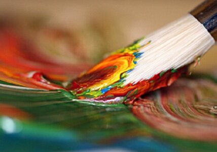 abstract Art paintbrush