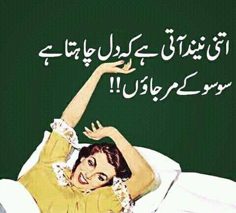 Itni neend ati hai ky dil chahta hai k so so ky mar jaon