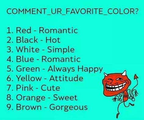 which color u like