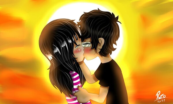 Hot kiss
