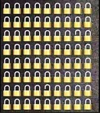 How many locks are open