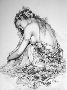 girl art pencil sketch