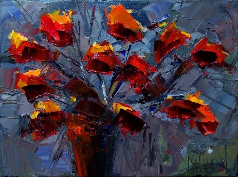 abstract floral flower still life paintings Art floral