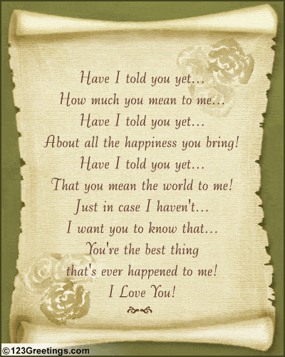Love poetry