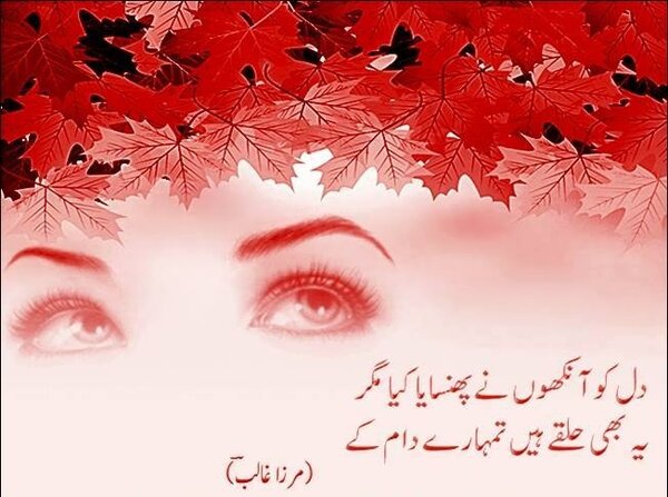Miraza Ghalib- Dil ko ankhon ny phansya