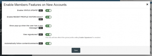More information about "Enable Member's Features on New Accounts"