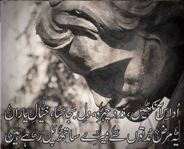 udaas ankhain zard chahra