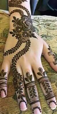 Mehndi hand design