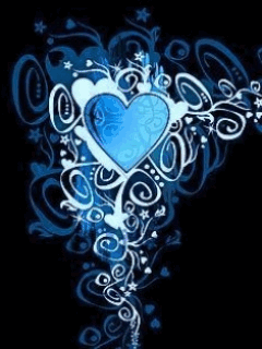 blue hearts avatar animated