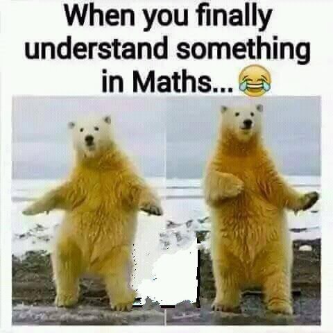 In Maths. . . . .