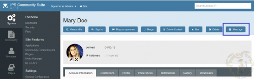 More information about "(SOS41) Send PM via Admin CP Profile"