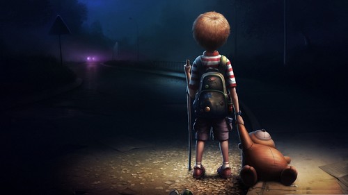 782519-animated-artwork-backpacks-cartoonish-headlights-lonely-roads-teddy-bears.jpg