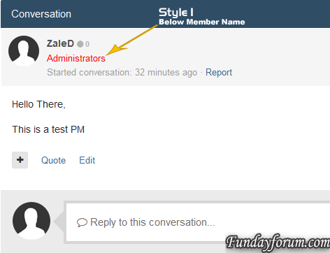 More information about "Display member group in messenger"