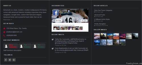 More information about "Advanced Footer"