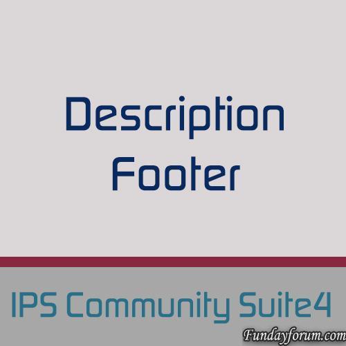 More information about "Description Footer"