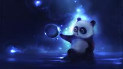cute animated panda beautiful desktop wallpapers