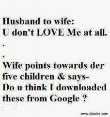 husband wife and google funny