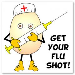 Flu shot cartoons