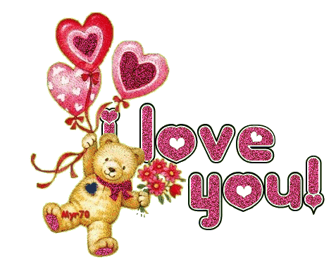 I love you animated glitter image With Quotes