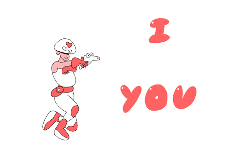 I love you heart shot - valentine day 2019 animated gif image
