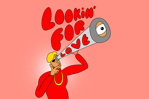 Looking for love - valentine day 2019 animated gif
