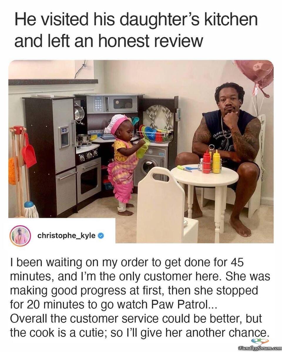 He left an honest review!