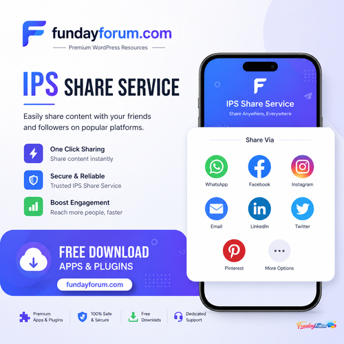 More information about "IPS v5 Share Service Application with easy sharing features"