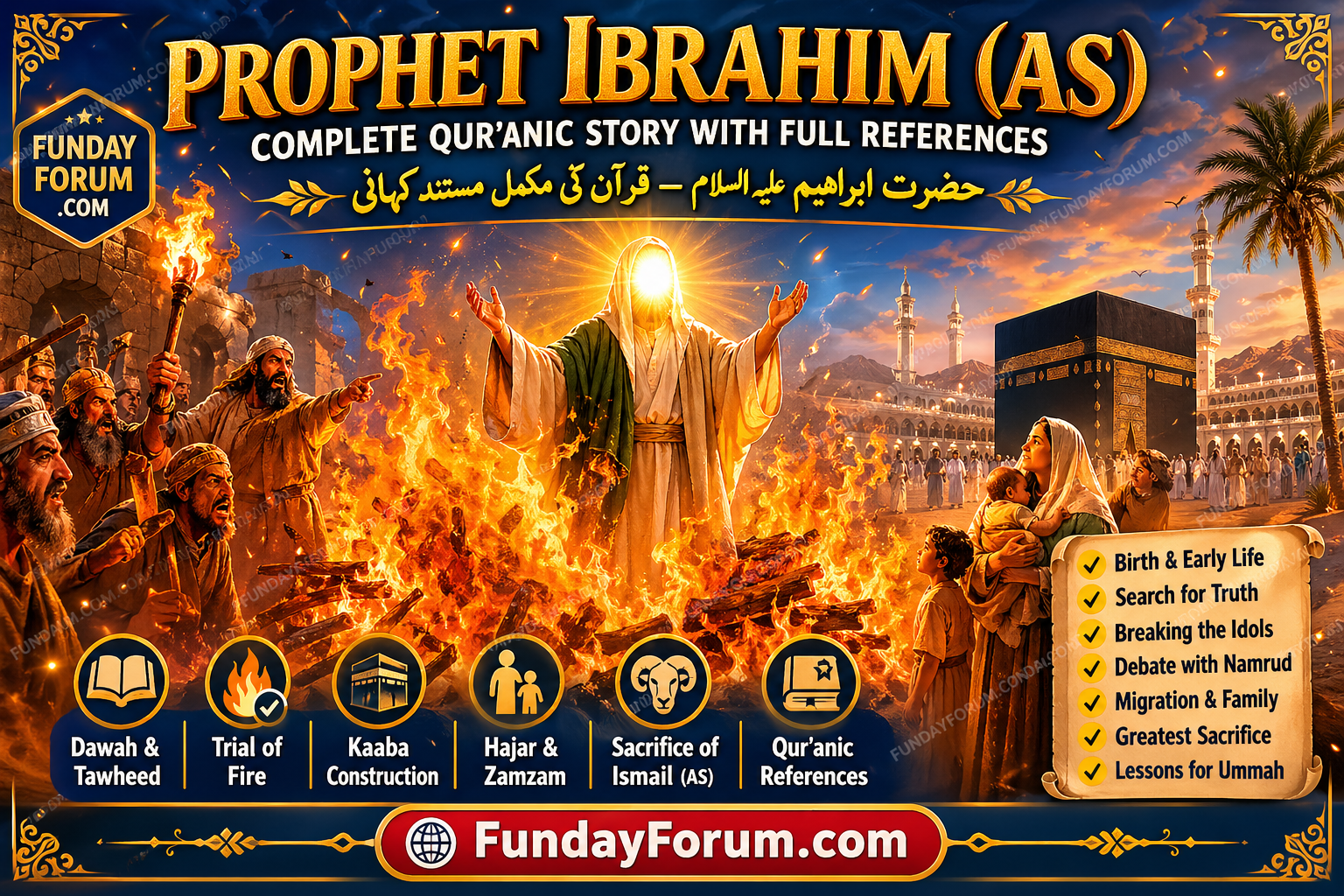 Prophet Ibrahim AS fire miracle