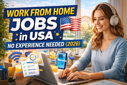 Work From Home Jobs in USA – No Experience Needed (2026)