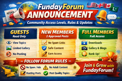 FundayForum access levels and updates
