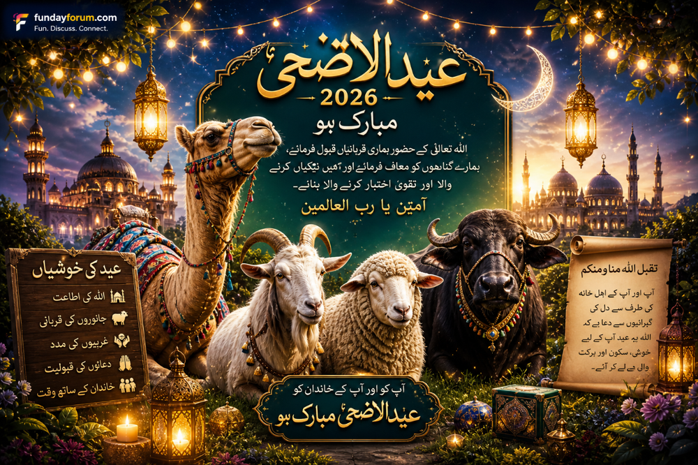 Muslim families performing Eid ul-Adha Qurbani with goats and sharing meat among poor people