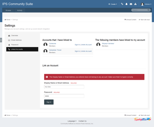 More information about "Linked Accounts - Post As"
