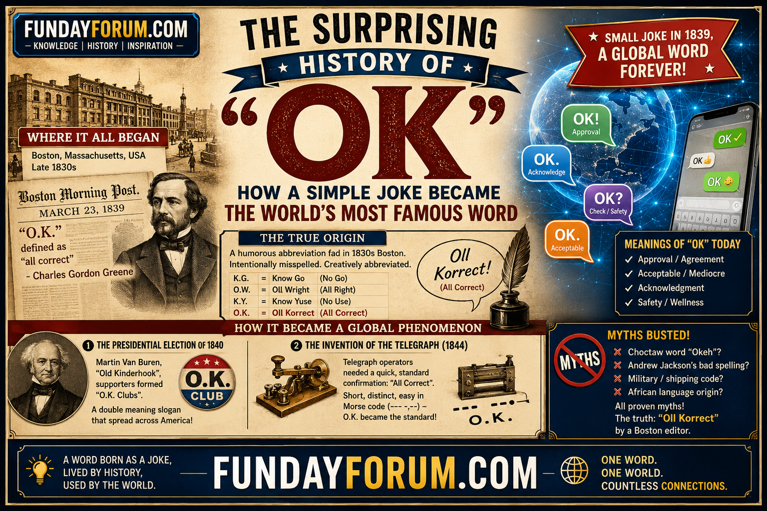 More information about "The Surprising History of “OK” – How a Simple Joke Became the World’s Most Famous Word"