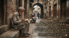 Zindagi jabr-e-musalsal ki tarah kaati hai