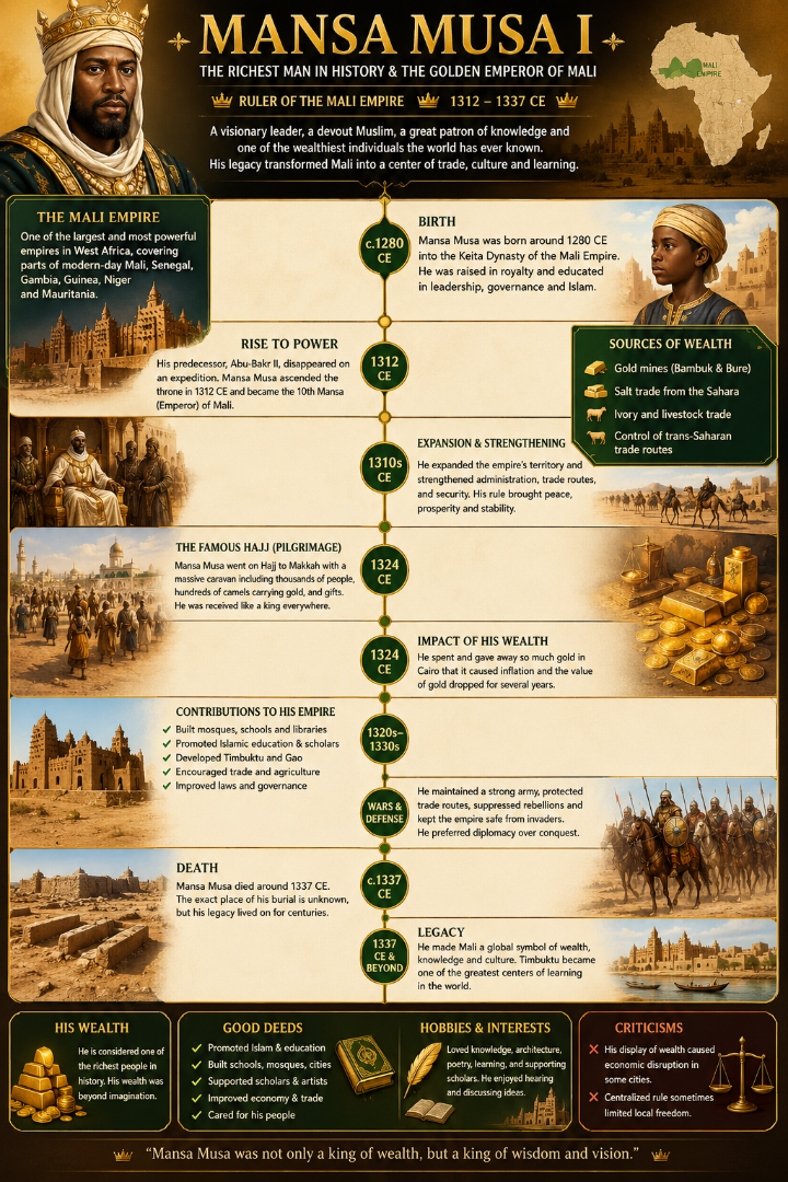 More information about "Duniya Ka Sab Se Ameer Hukmaran Mansa Musa – Complete Roman Urdu Biography"