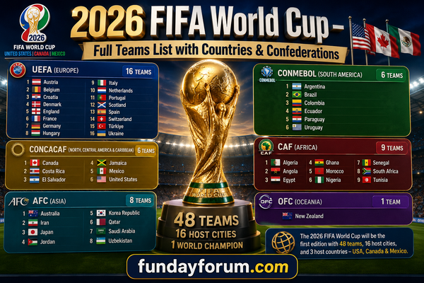 FIFA World Cup 2026 – Complete List of All 48 Qualified Teams