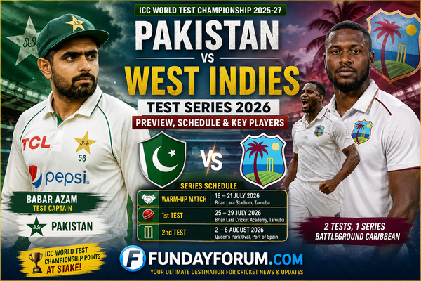 Pakistan vs West Indies Test Series 2026 Preview