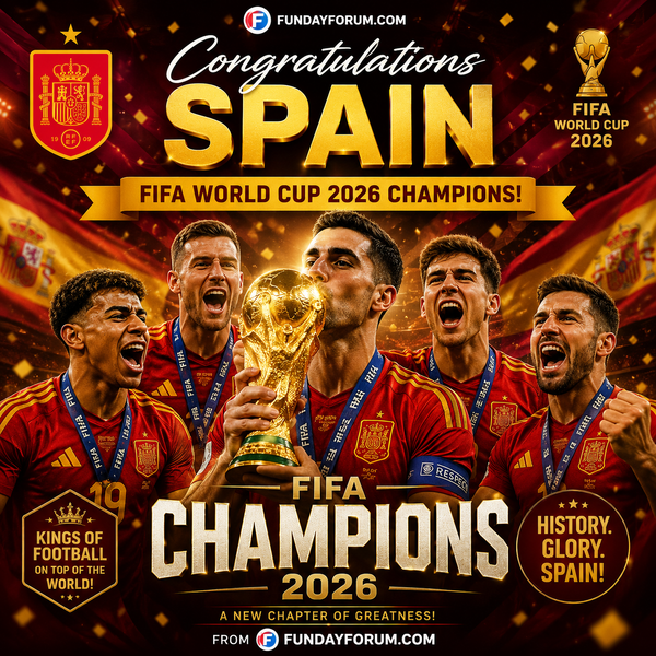 🏆 Spain Crowned FIFA World Cup 2026 Champions – Congratulations to the World Champions!