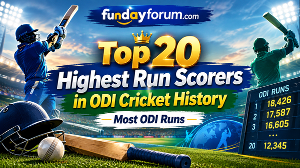 Top 20 Highest Run Scorers in ODI Cricket History | Most ODI Runs